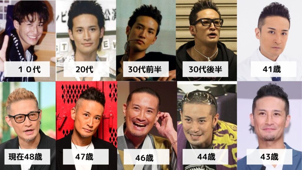 松岡昌宏の10代から現在48歳までの比較画像
